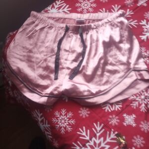 Serra Satin Shorts with Black Accents